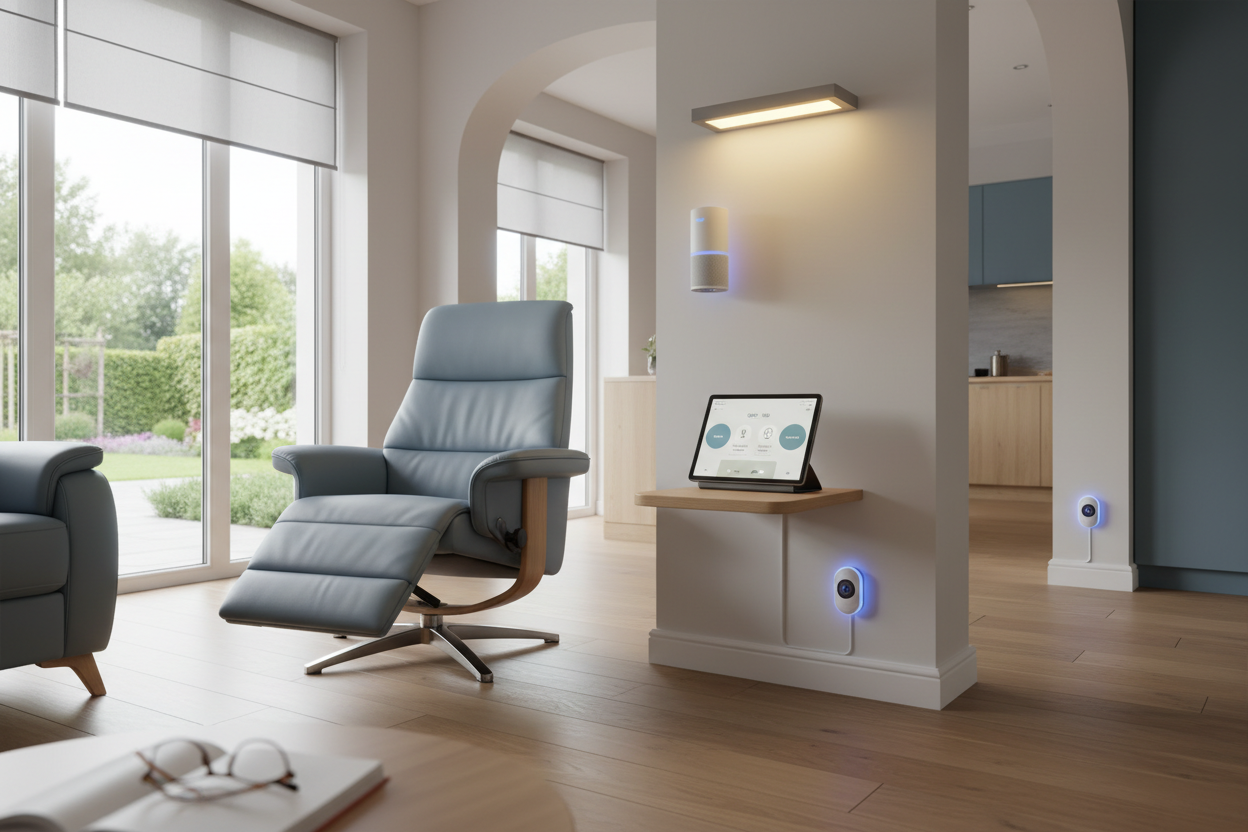 Smart home accessibility features with voice controls